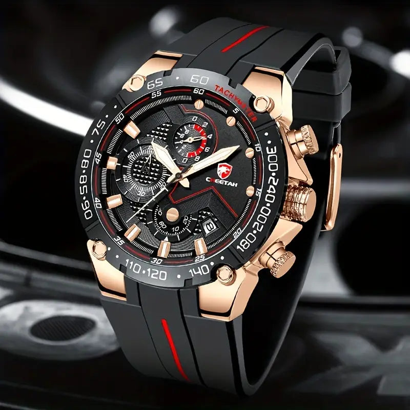 Classy Men's Sport Chronograph Sturdy Watch