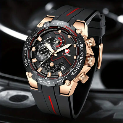 Classy Men's Sport Chronograph Sturdy Watch