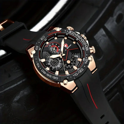 Classy Men's Sport Chronograph Sturdy Watch