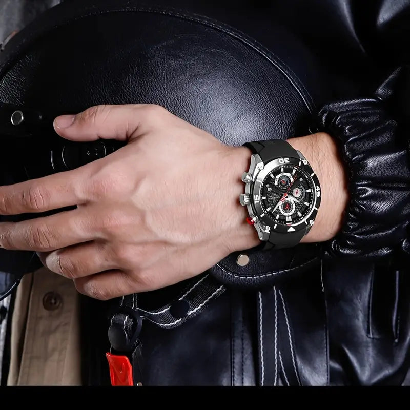 Elegant Men's Sport Chronograph Durable Watch