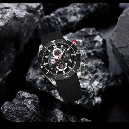Elegant Men's Sport Chronograph Durable Watch