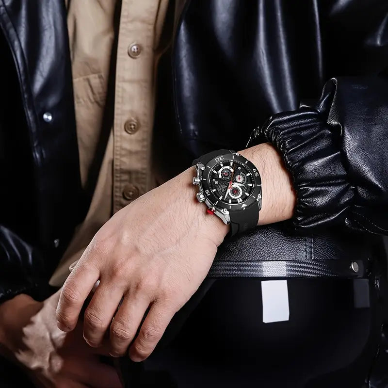 Elegant Men's Sport Chronograph Durable Watch