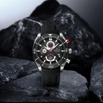 Elegant Men's Sport Chronograph Durable Watch