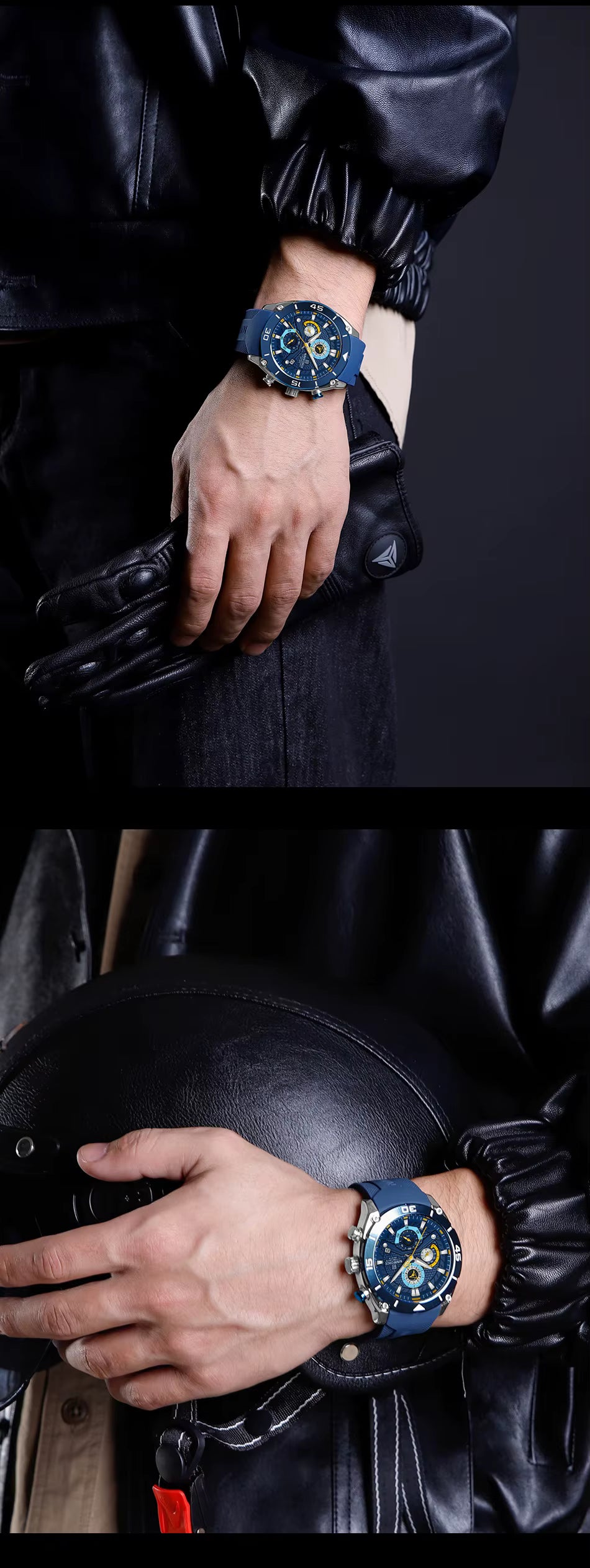 Elegant Men's Sport Chronograph Durable Watch