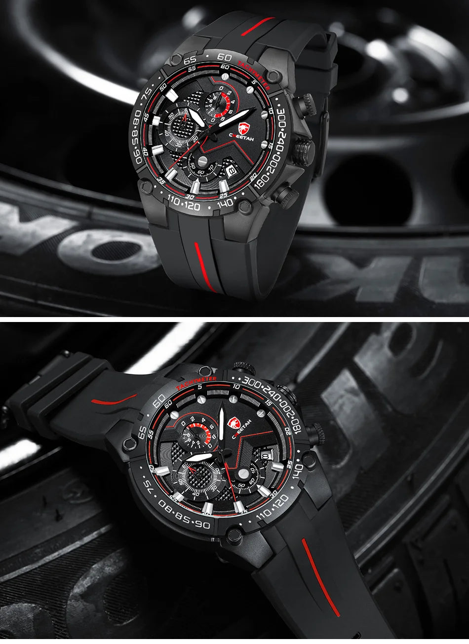 Classy Men's Sport Chronograph Sturdy Watch